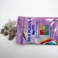 Блёстки Серебро полоска Декоративная добавка для жидких обоев SILK PLASTER